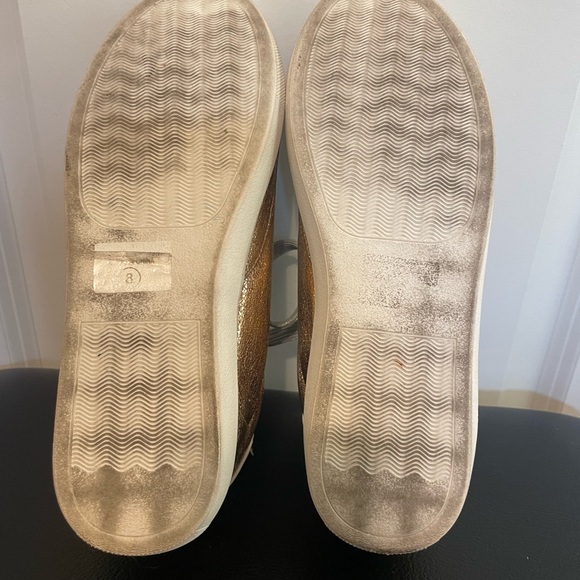 EUC Stylish Gold and White Women's Sneakers - Picture 9 of 9